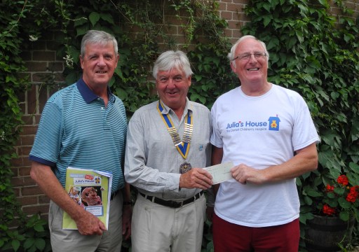 Julia's House cheque presentation